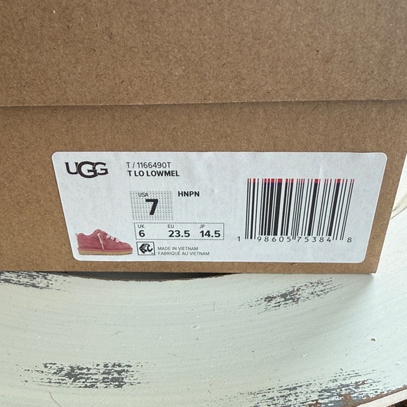 UGG Kids Sneakers in Pink and Cream - Picture 2 of 5